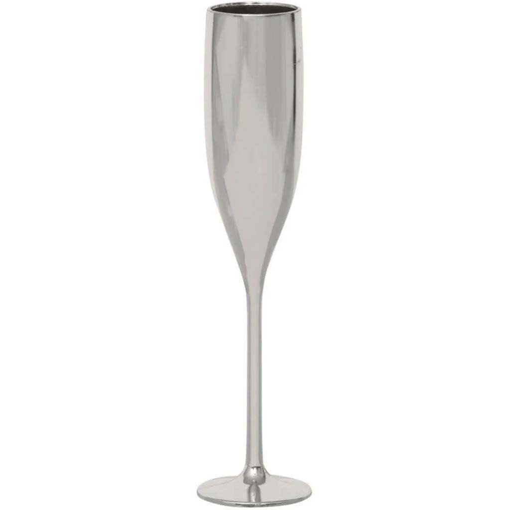 Favors 2ct, Silver Champagne Flute 