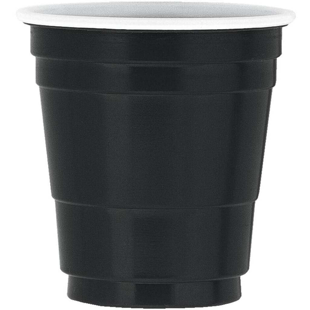 Plastic Shot Glasses 20ct, Black 