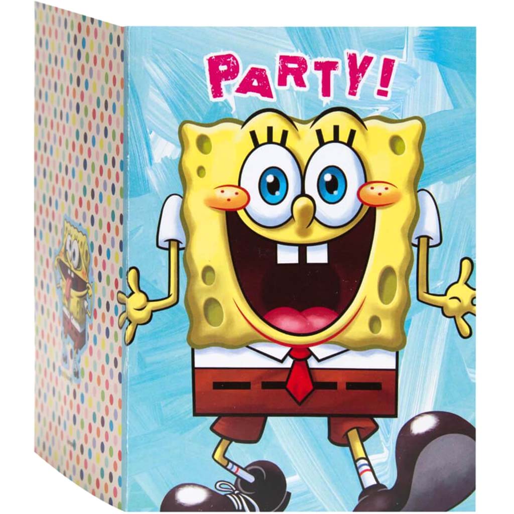 SpongeBob SquarePants Invitations, 8ct 