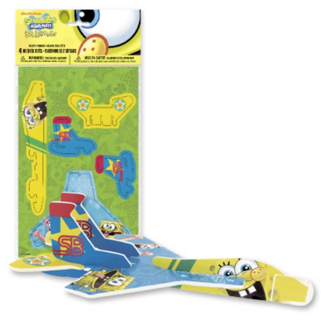 Glider Plane Kit 4pcs, Spongebob 