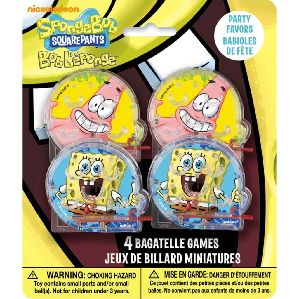 Puzzle Favors 4ct, SpongeBob Square Pants Bagatelle 