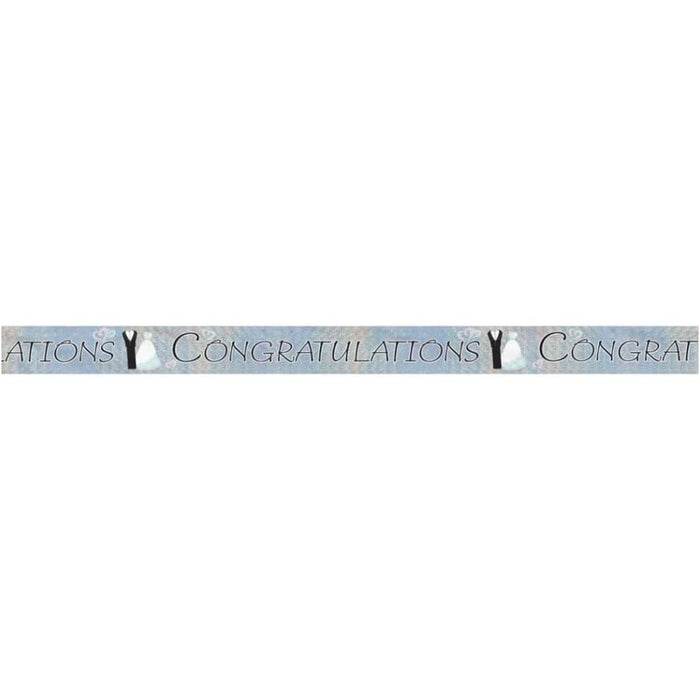 Prism Banner 9ft, Bride & Groom Congrats 