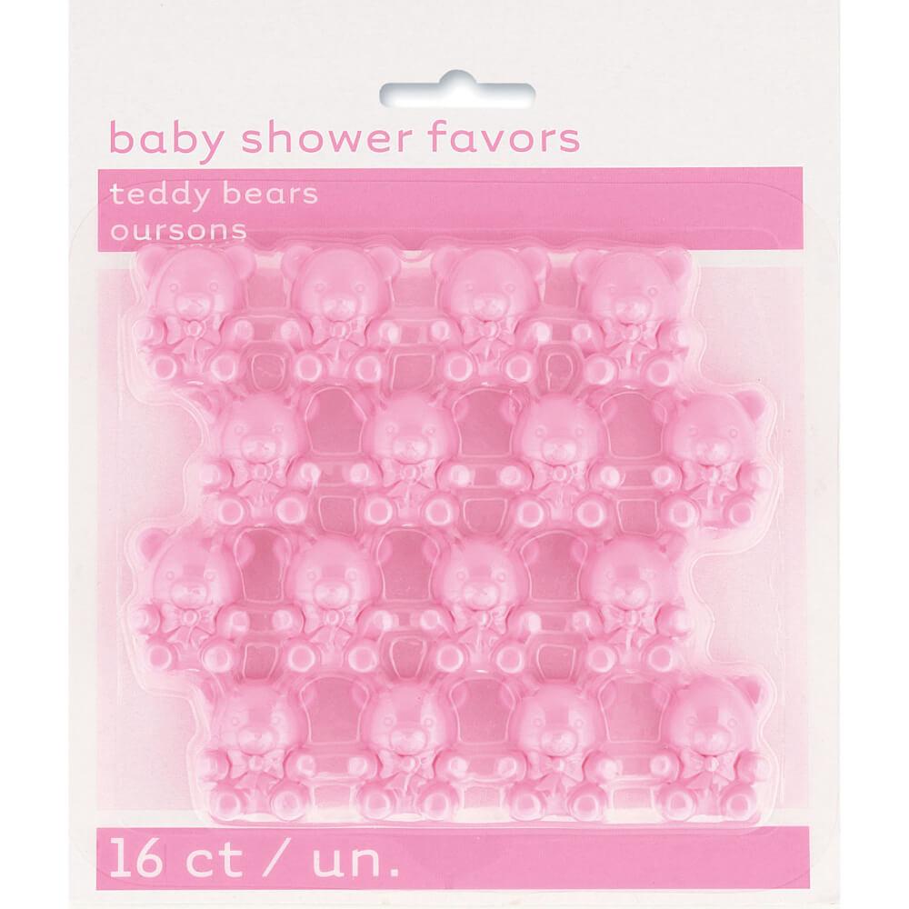 Favors 16ct, Pink Teddy Bear 