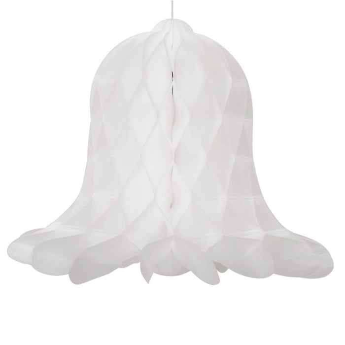 White Bells Honeycomb Decoration 11in, 2ct 
