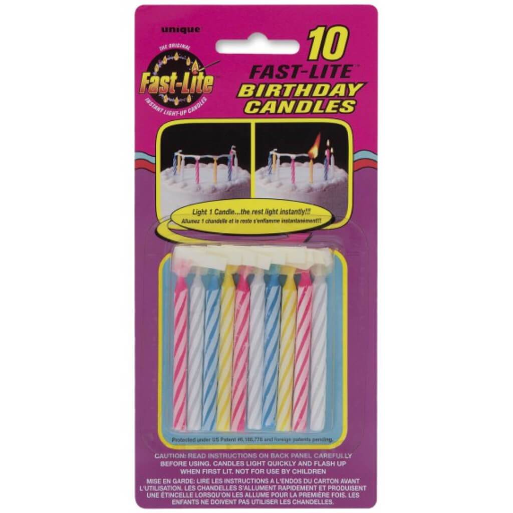 Fast Lite Candles,10ct 