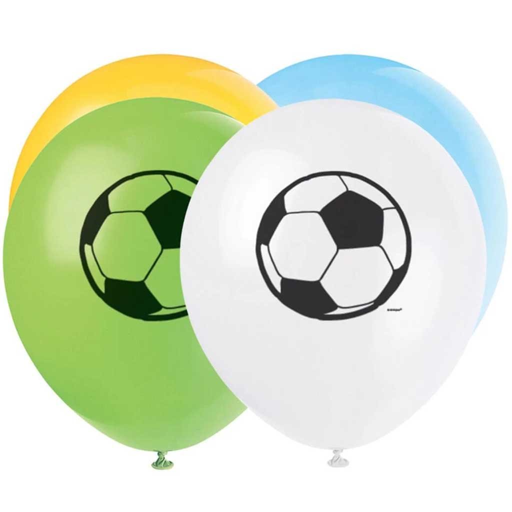 Latex Balloons 12in 8ct, 3D Soccer 