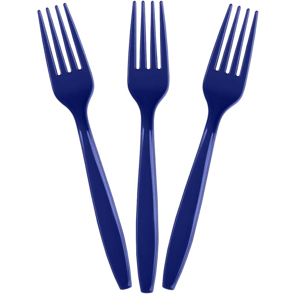 Navy Blue Forks 24