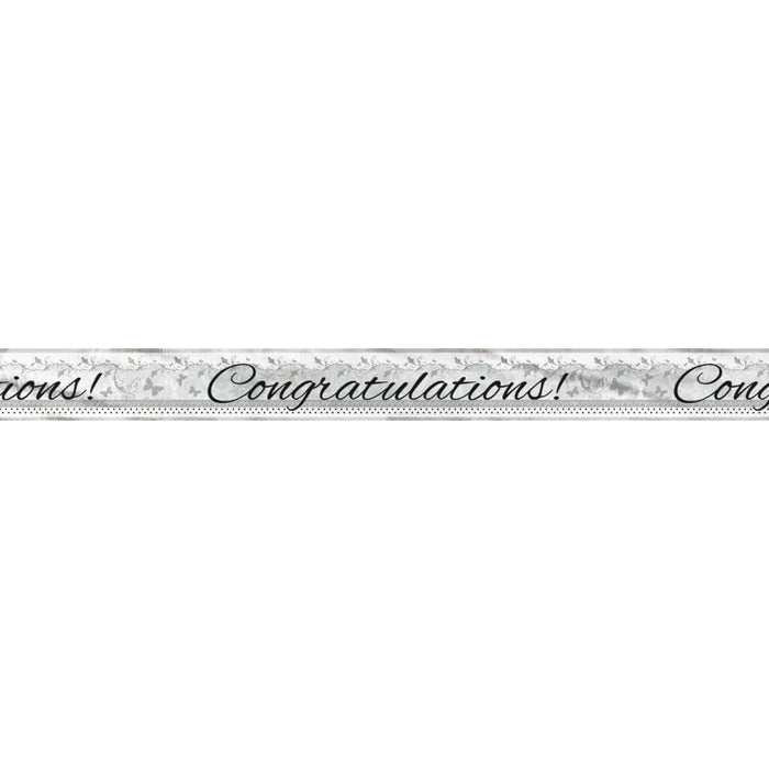 Foil Banner 12ft, Victorian Wedding 