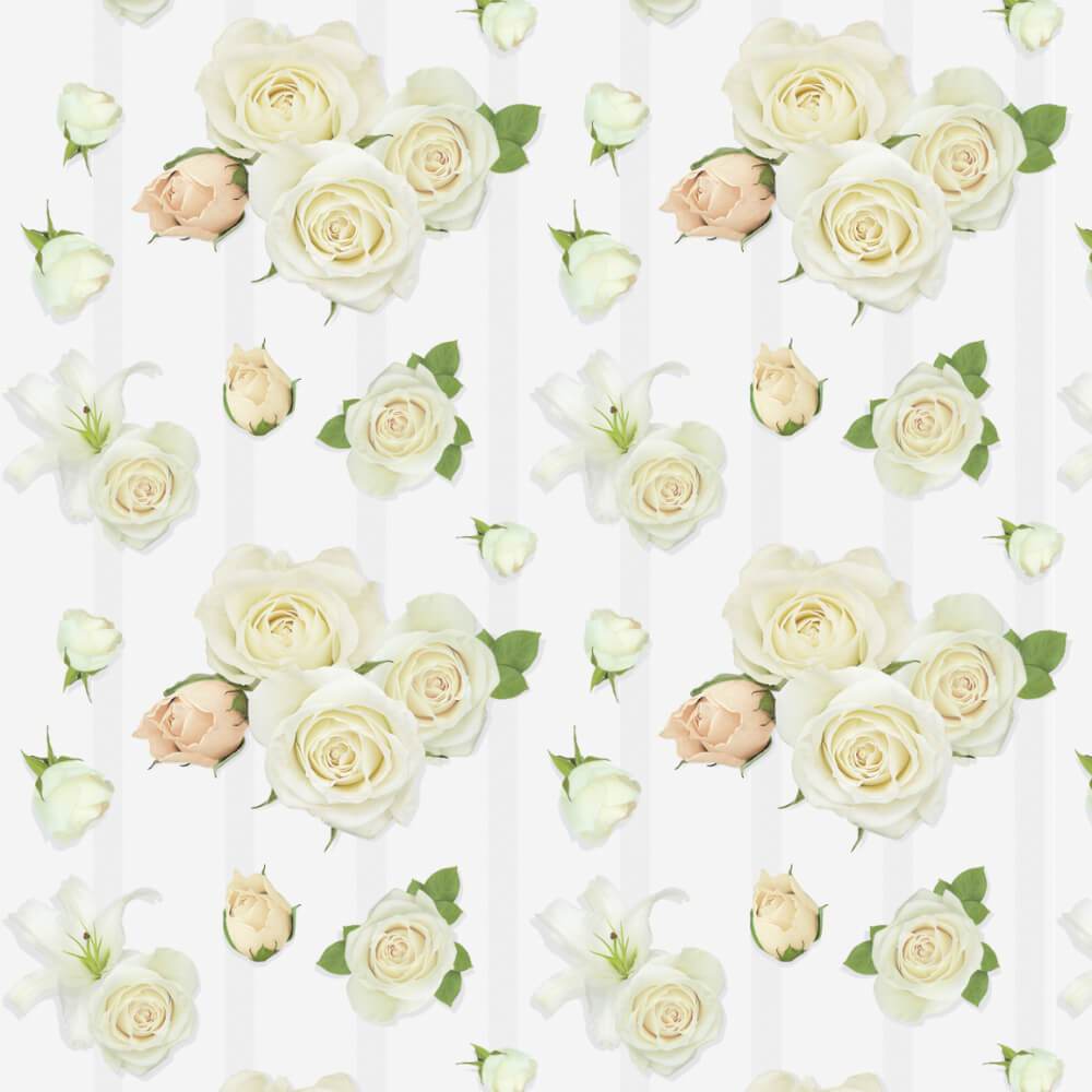 Gift Wrap 30in x 5ft, Wedding Roses 