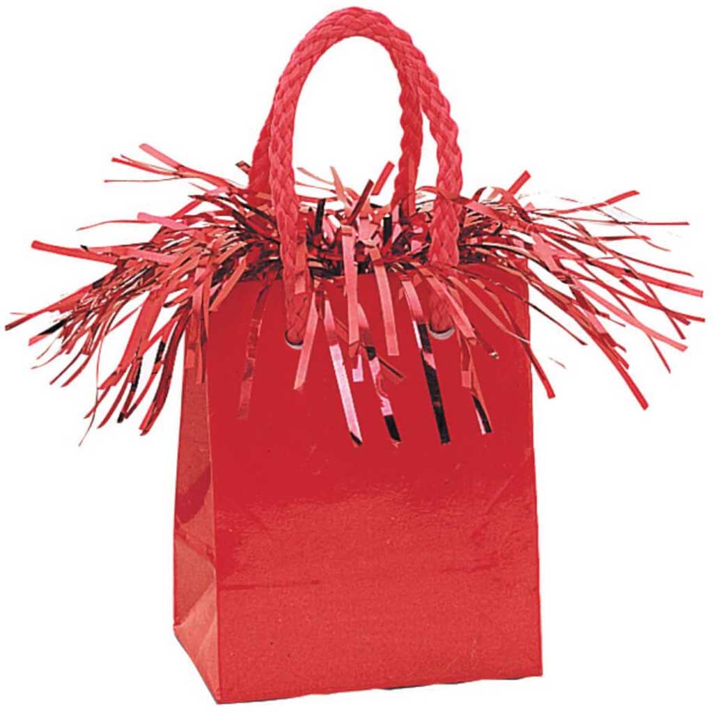 Balloon Weight Red Prism Mini Gift Bag 