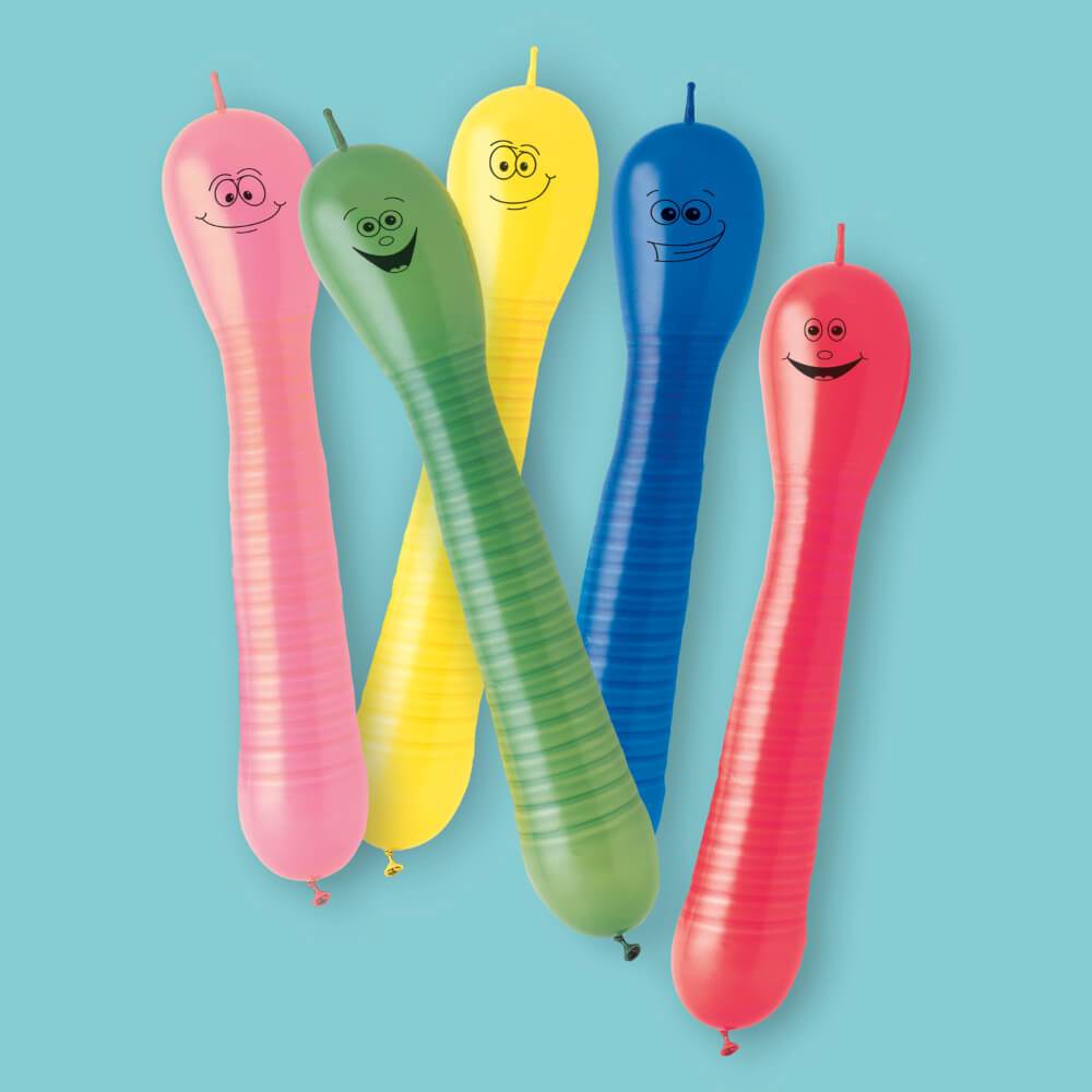 Squiggly Worm Balloons, 12ct 