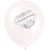 12in 25th Anniversary Balloons White, 6ct