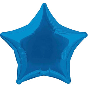 Royal Blue Solid Star Foil Balloon, 20in 