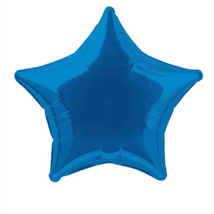 Royal Blue Solid Star Foil Balloon, 20in