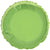 Lime Green Solid Round Foil Balloon, 18in 