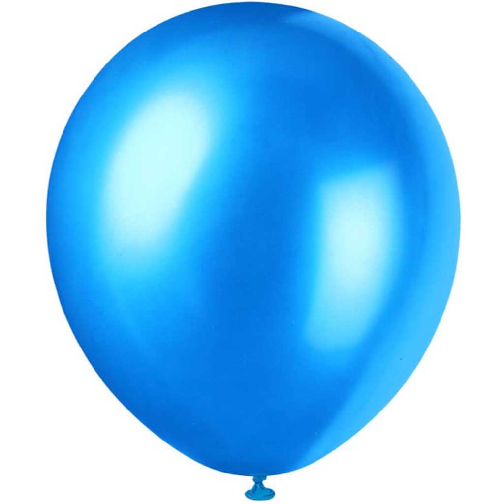 Latex Balloons 12in 8ct, Sapphire Blue Pearlized 