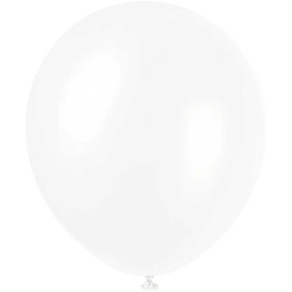 Latex Balloons 12in 8ct, White Pearlized 