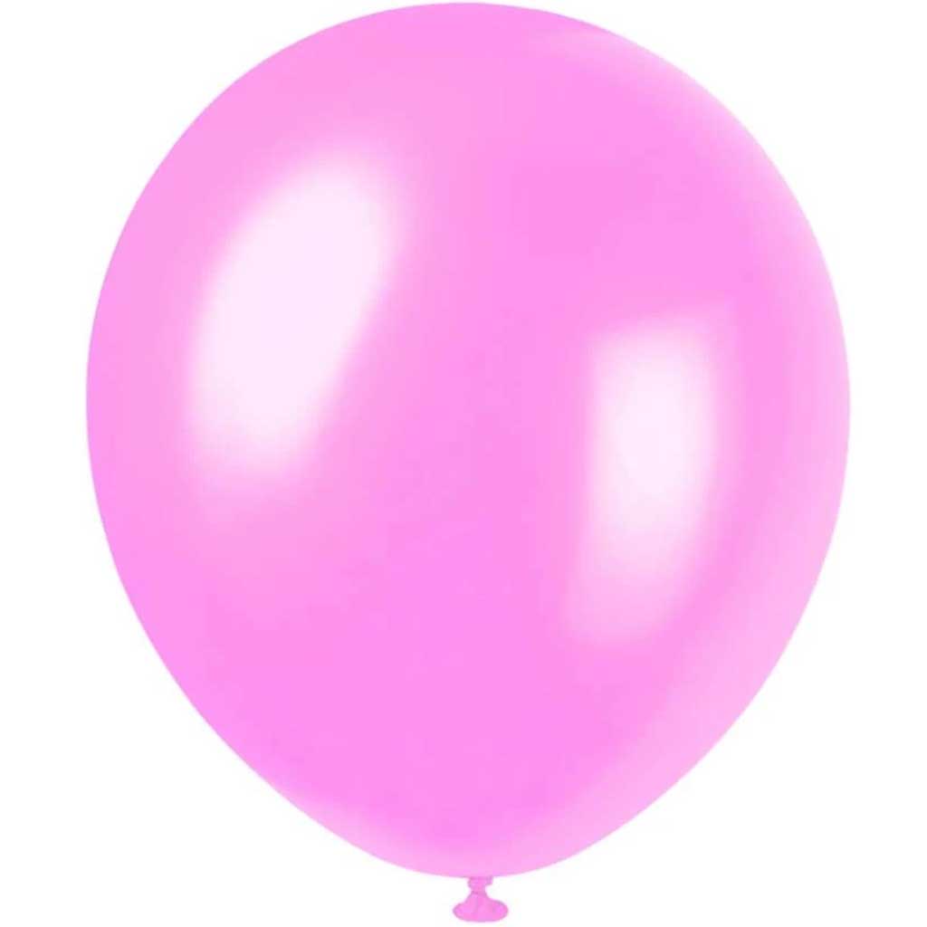 Latex Balloons 12in 8ct, Rose Petal Pink Pearlized 