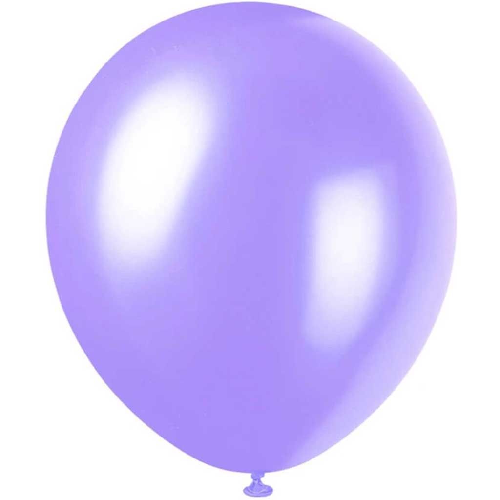 Latex Balloons 12in 8ct, Lavender Pearlized 