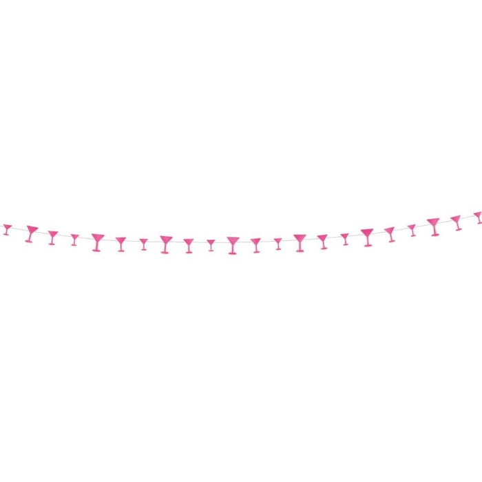 Paper Garland 9ft, Martini Glass 