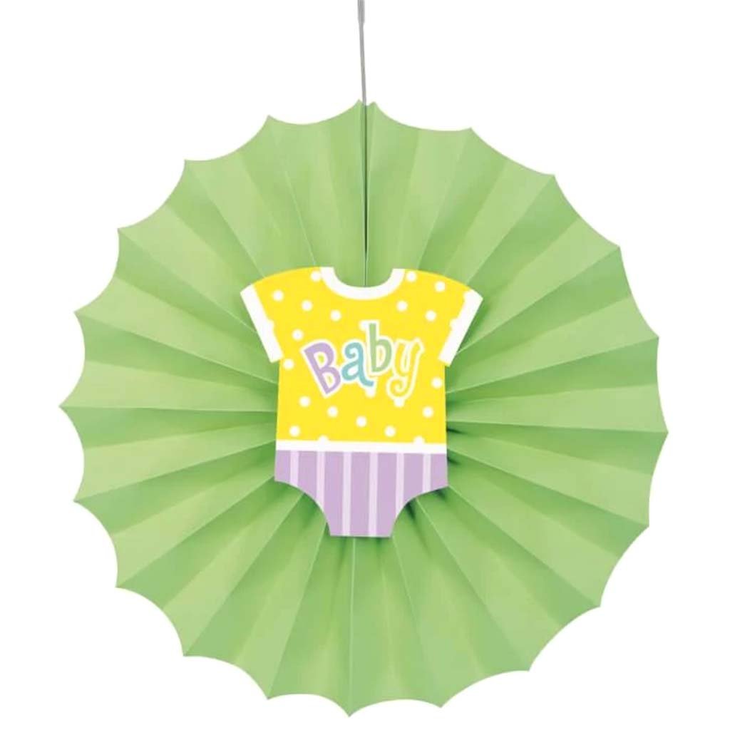 Tissue Paper Fans 12in, Multicolor 