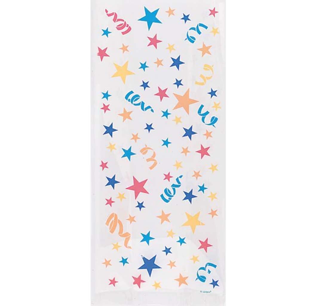 Cellophane Bags 20ct, Stars 