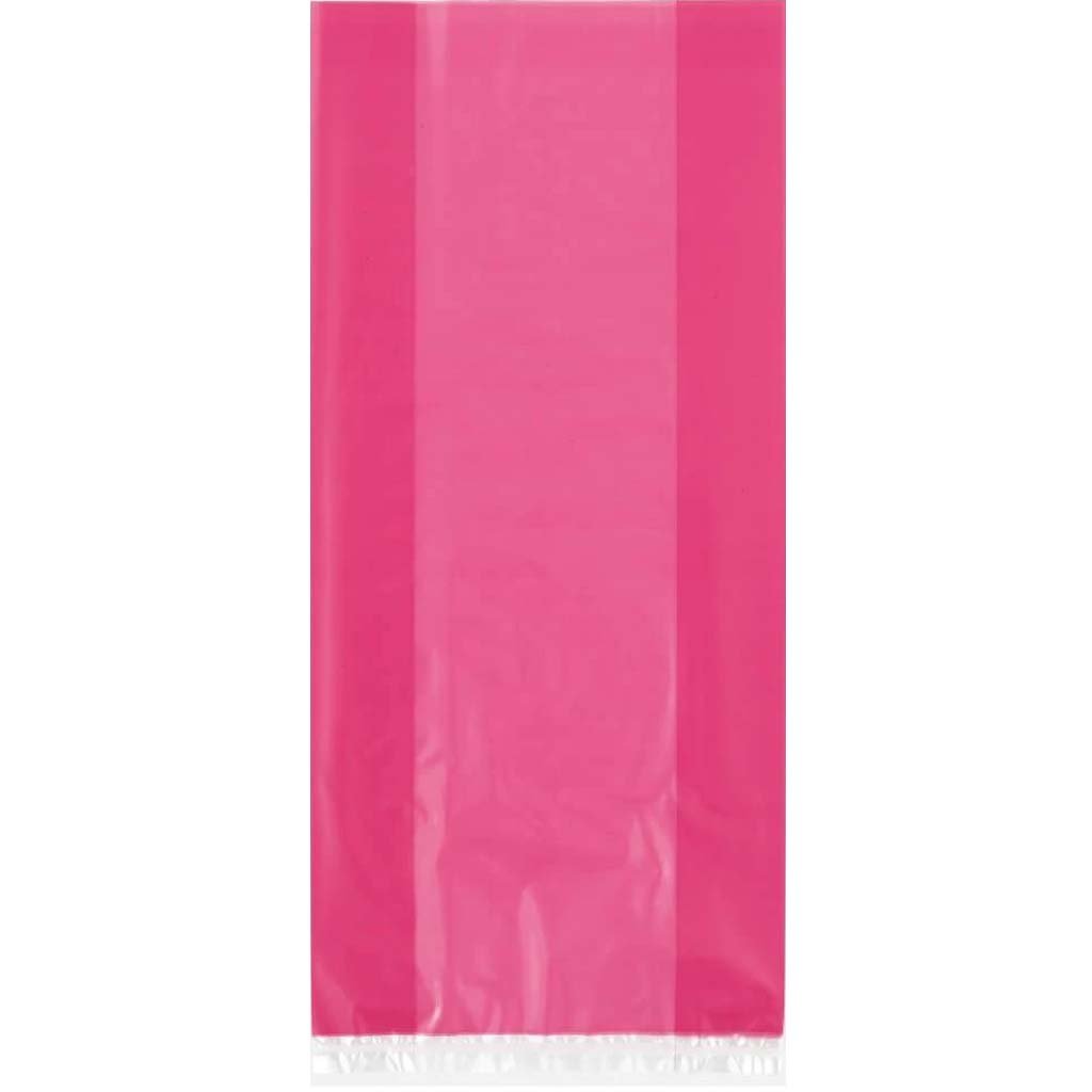 Cellophane Bags 30ct, Hot Pink 