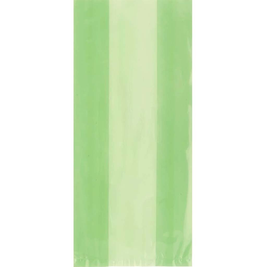 Lime Green Cellophane Bags 30ct 