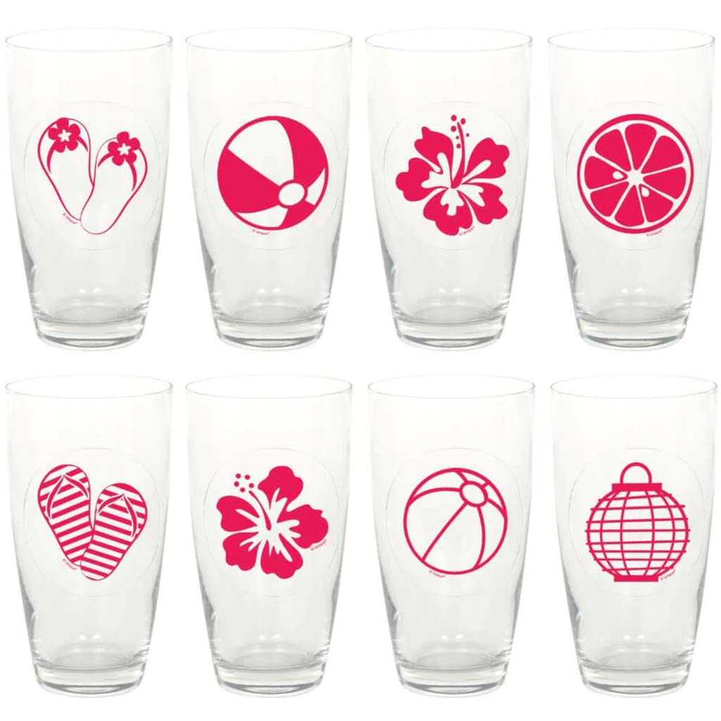 Summer Fun Beverage Clings, 16ct 