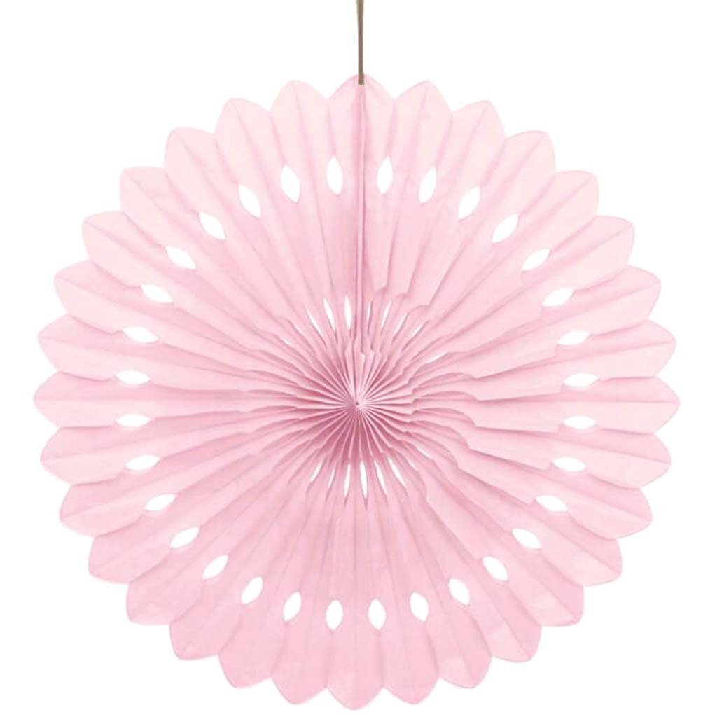 Tissue Paper Fans 16in, Lovely Pink 