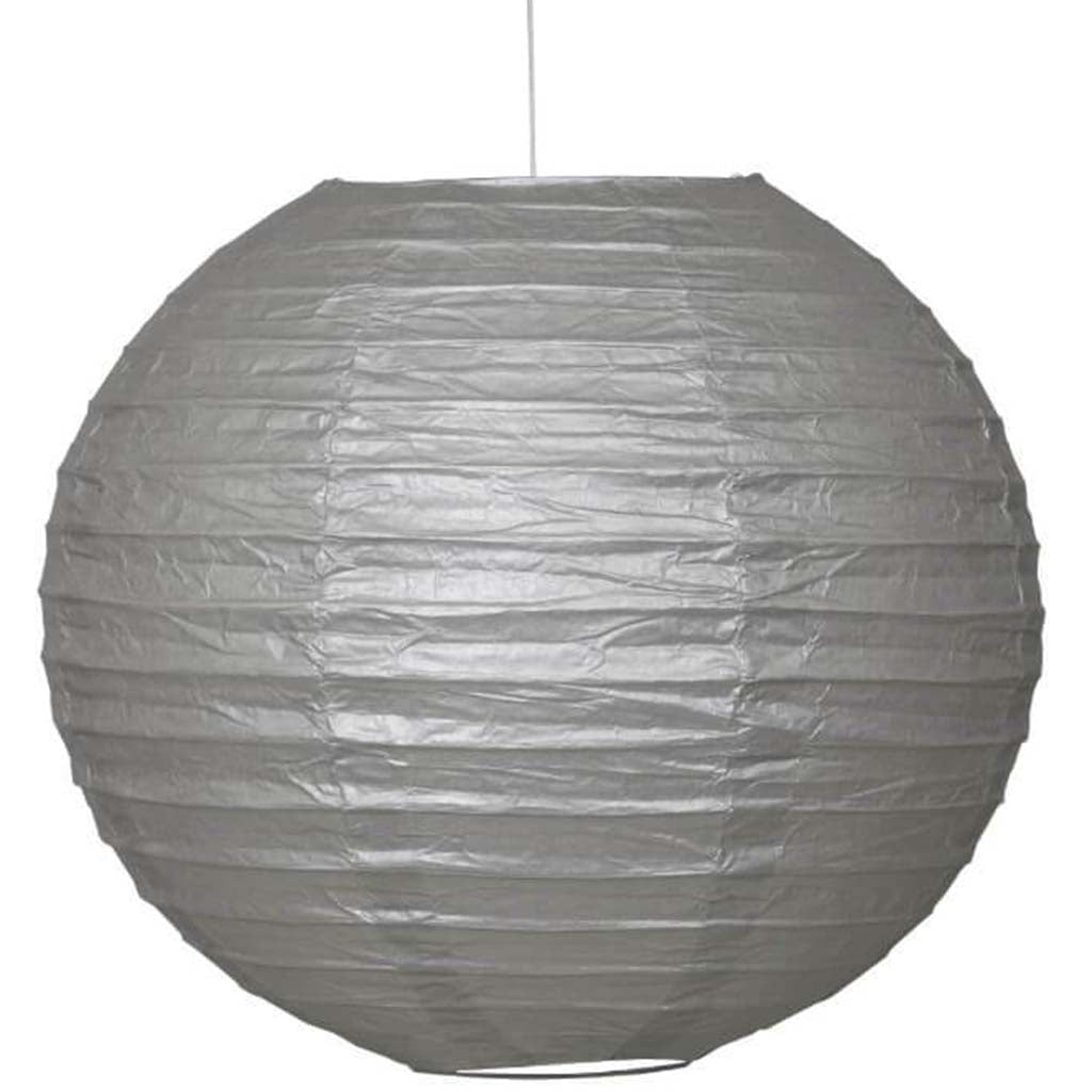 Paper Lantern 10in, Silver 