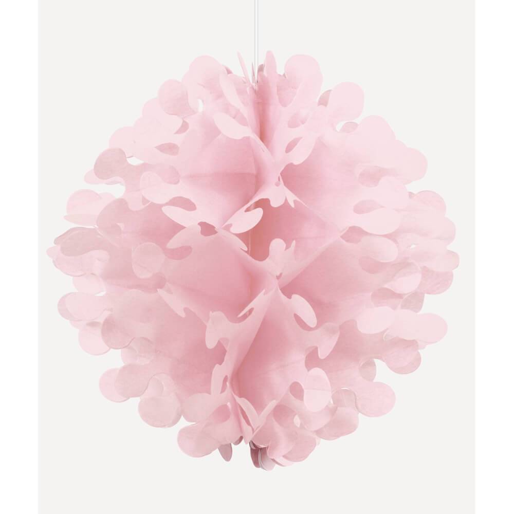 Tissue Flutter Ball 12in, Lovely Pink 