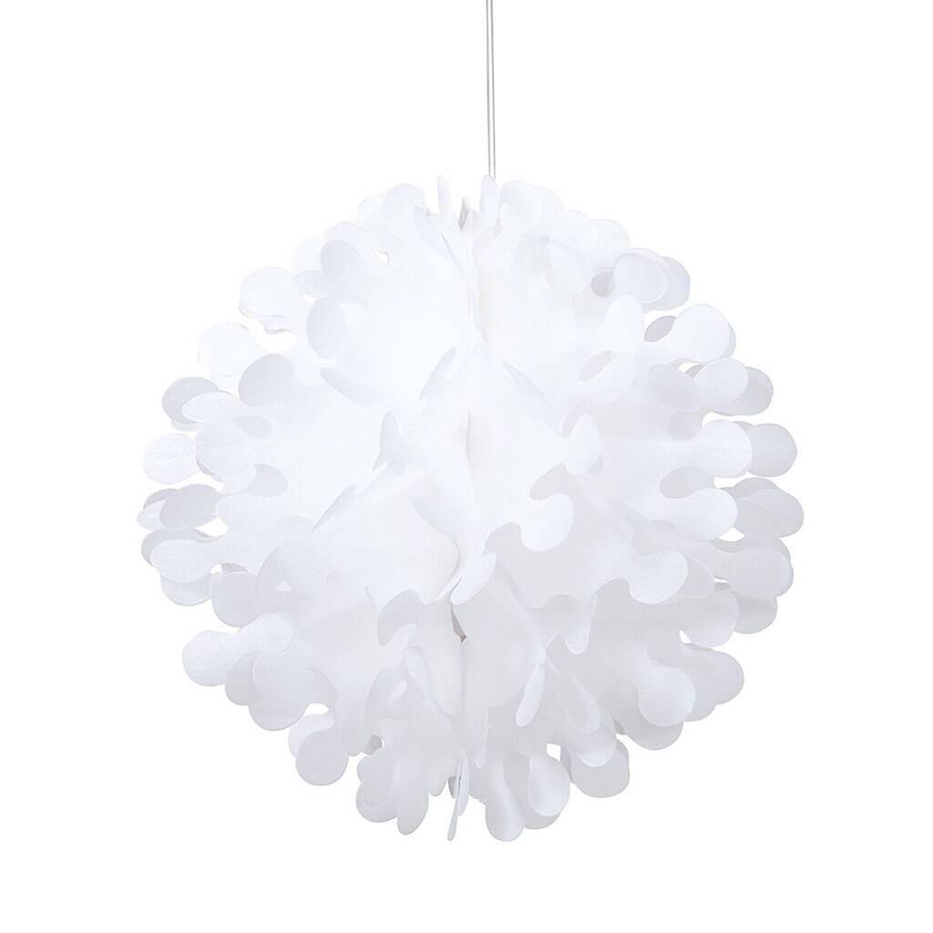 Tissue Flutter Ball 12in White 