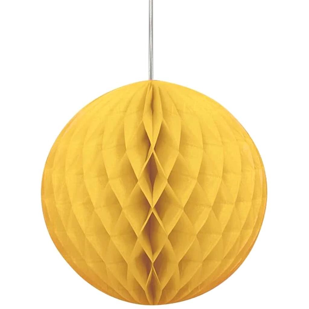 Honeycomb Ball 8in, Sunflower Yellow 