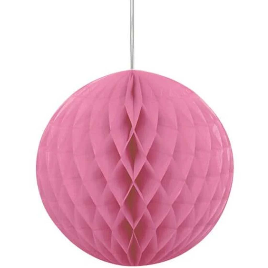 Honeycomb Ball 8in, Hot Pink 