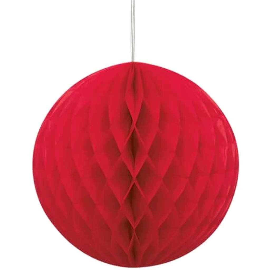 Honeycomb Ball 8in, Red 