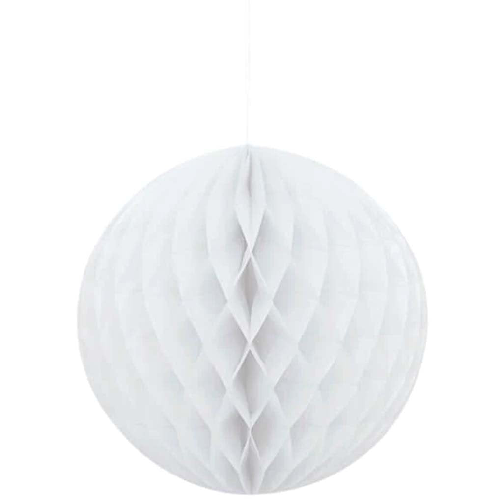 Honeycomb Ball 8in, White 