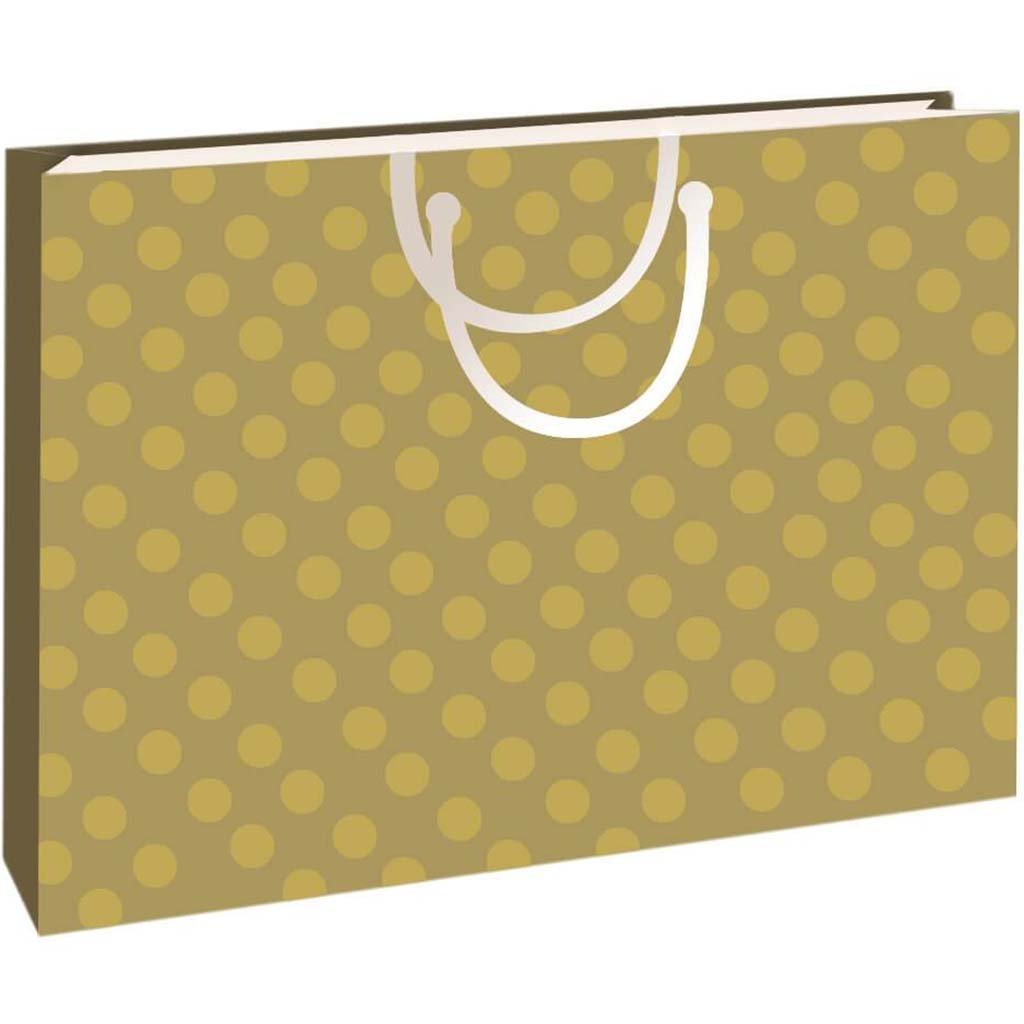 Gold Glitter Dots Gift Bag Large