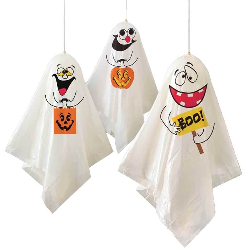 Hanging Decorations 3ct, Ghost 