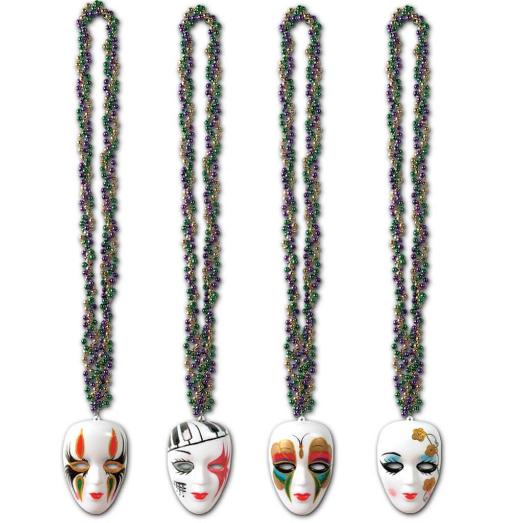 Braided Beads with Mime Medallions 