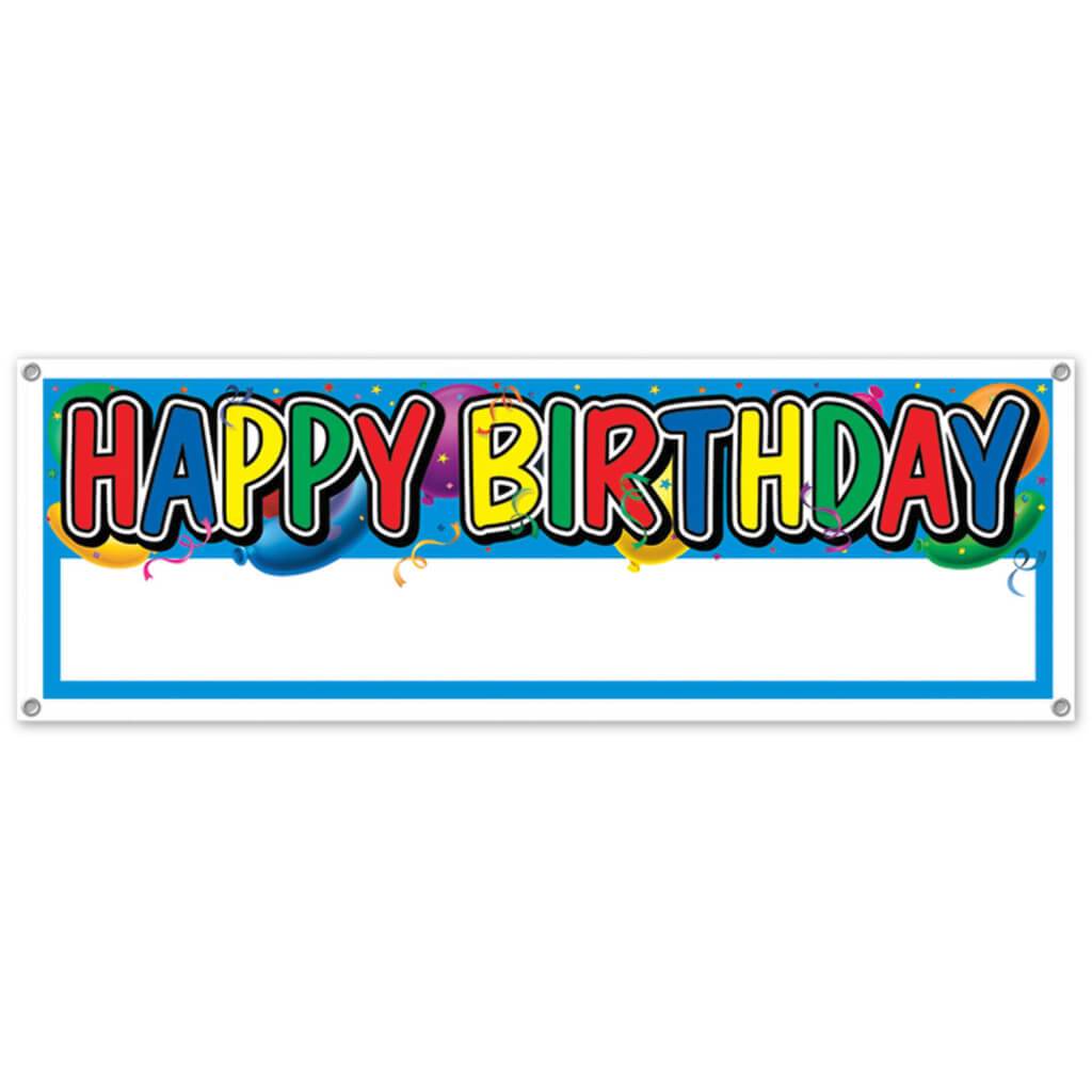 Happy Birthday Sign Banner 