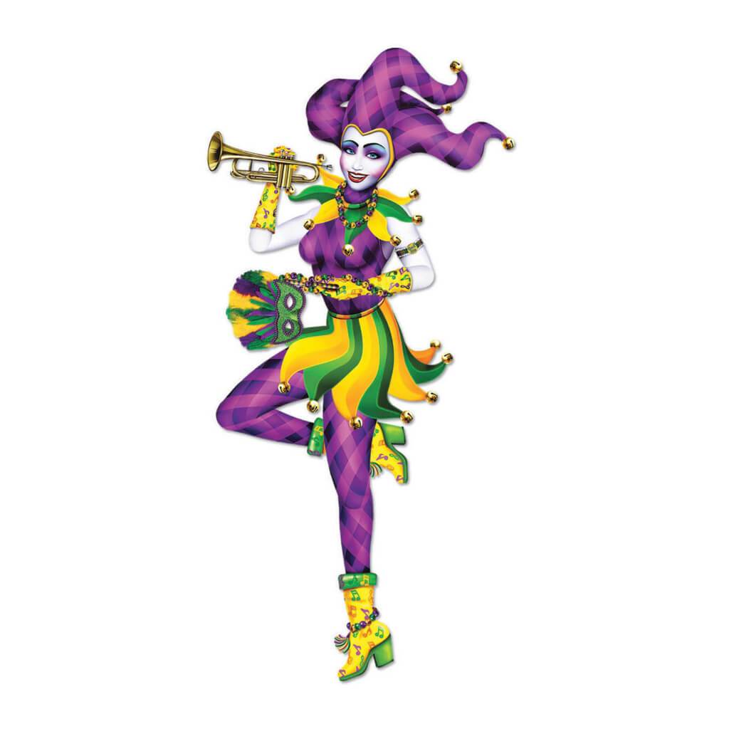 Jointed Mardi Gras Mime 