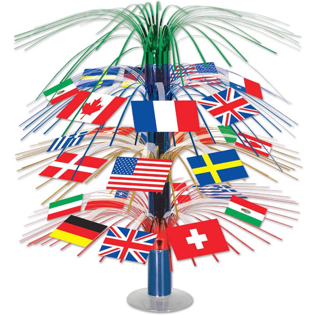 Cascade Centerpiece International Flag 