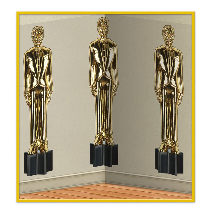 Awards Night Male Statuettes Backdrop 