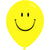 Latex Balloon Smile Face Yellow 16in 