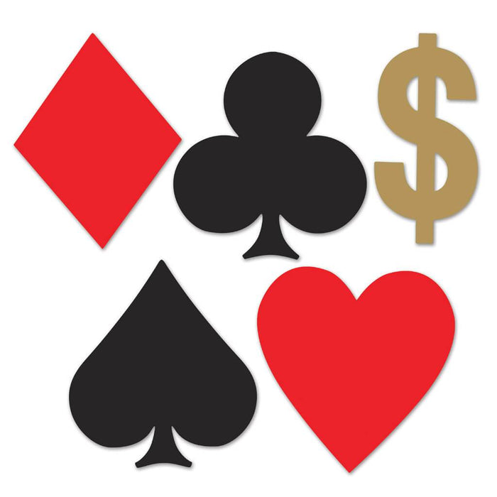 Mini "Card Suit" Cut-Outs 