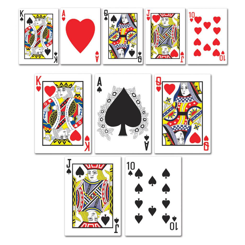 Mini Playing Card Cut-Outs 