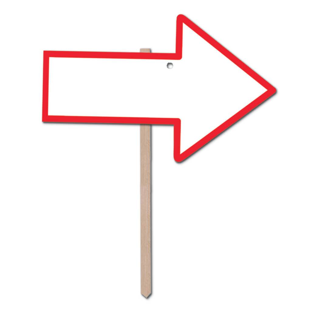 &quot;Blank&quot; Arrow Yard Sign 