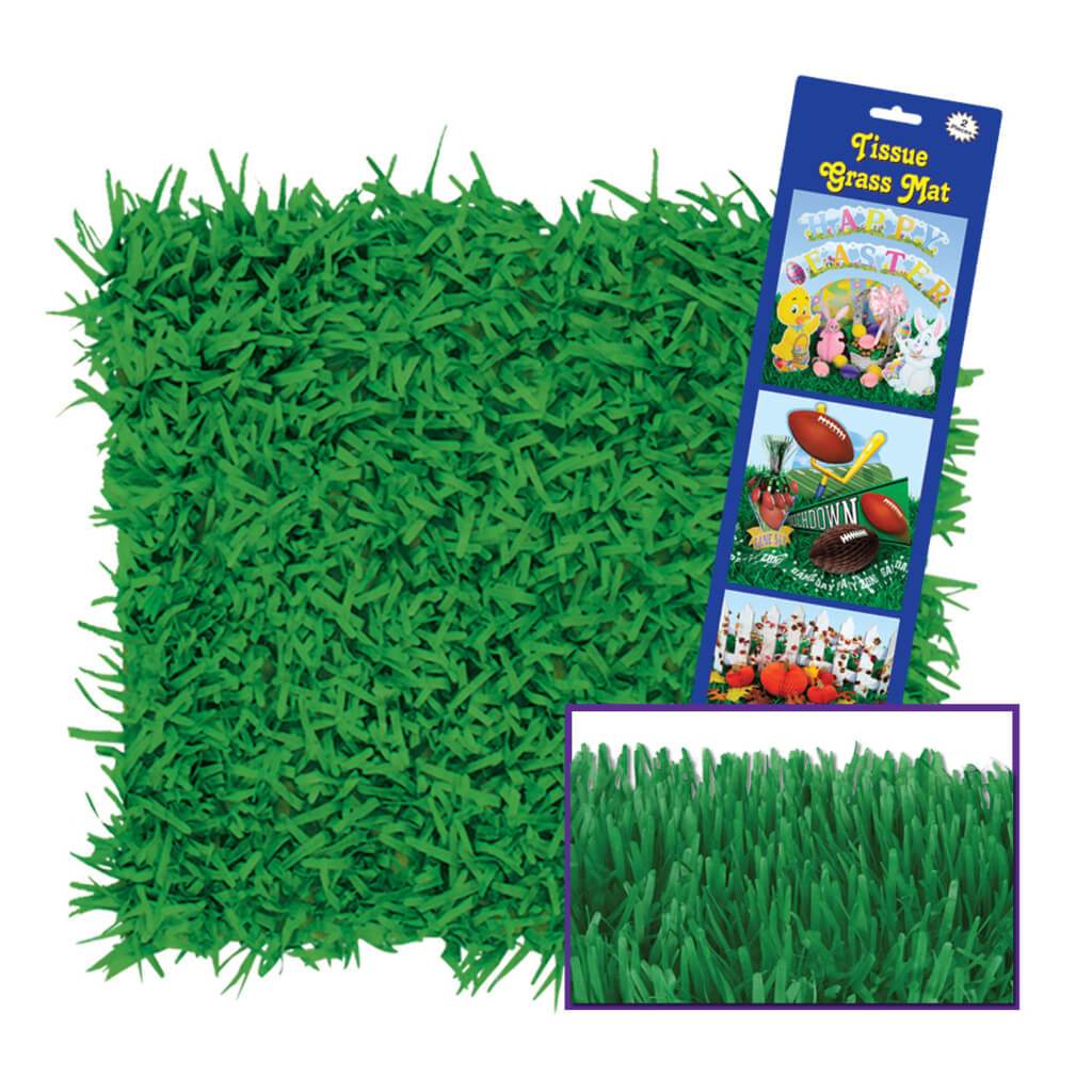 Tissue Grass Mat 15in X 30in Green