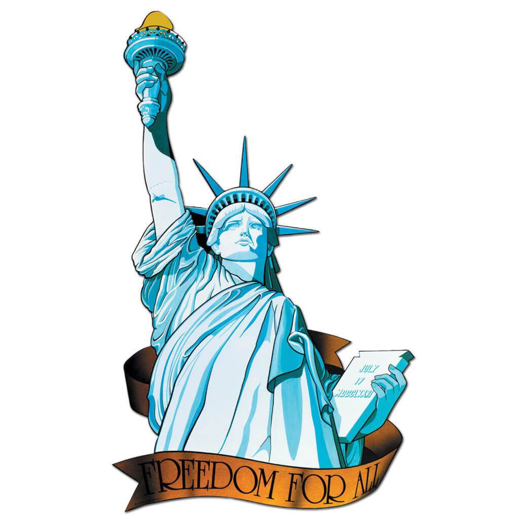 Miss Liberty Cut-Outs 33in 